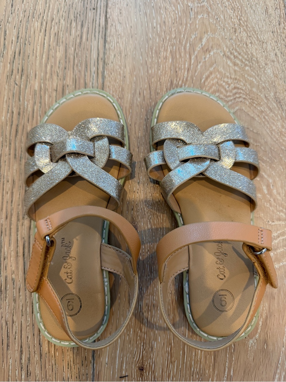 Girls Glittery Size 9 Sandals